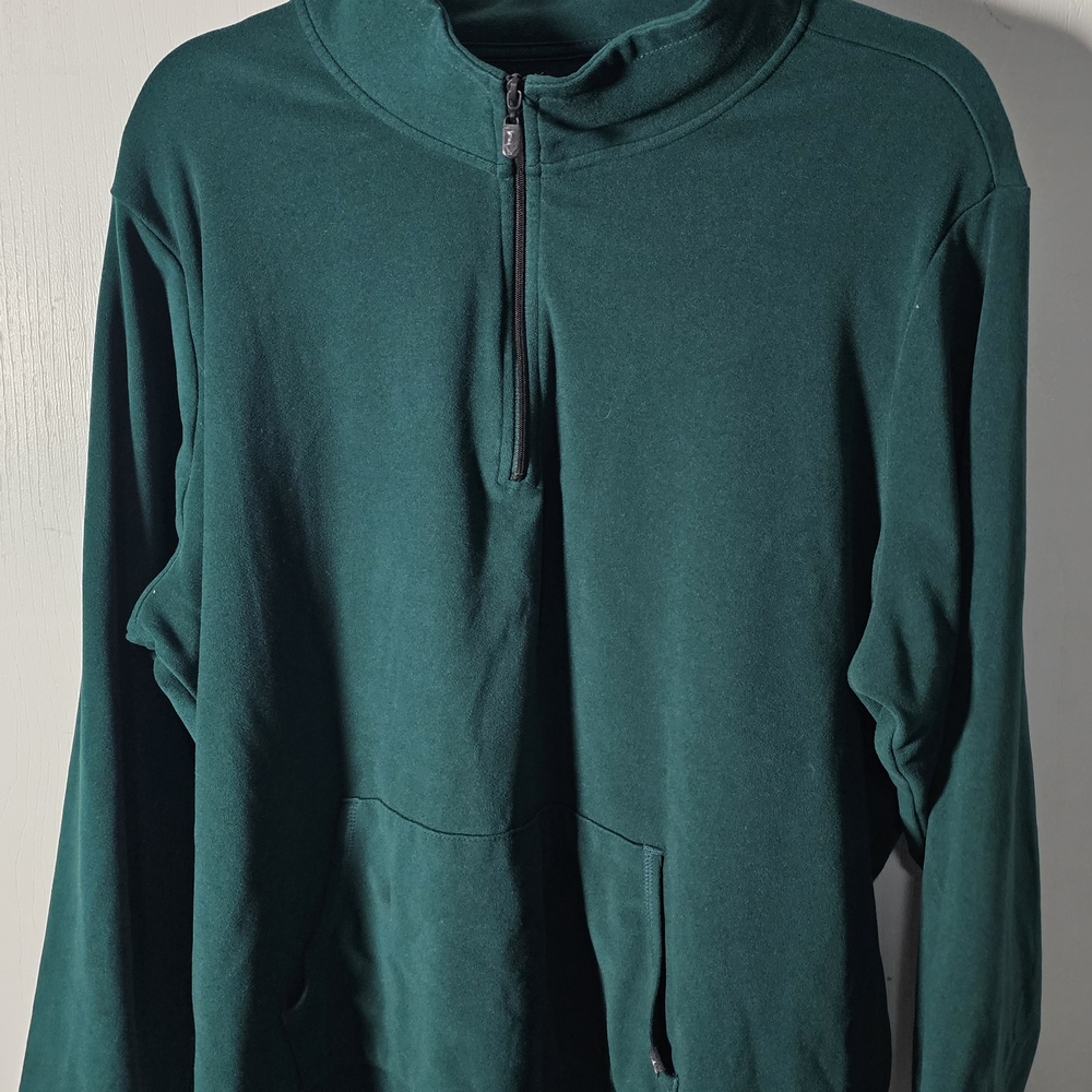 TORRID SIZE 3 Happy Camper Women's Quarter-Zip Pullover Sweater Dark Green - Picture 5 of 8